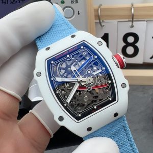 Richard Mille Skeleton White Blue Dial 镂空系列 蓝盘
