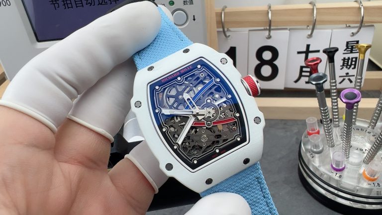Richard Mille Skeleton White Blue Dial 镂空系列 蓝盘